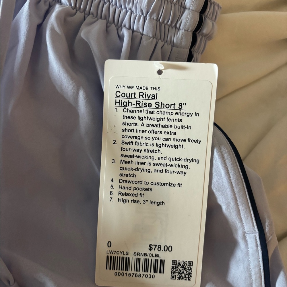 lululemon athletica Women's High Waist Shorts - Light Gray